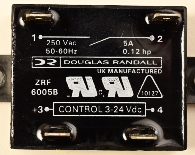QTY 2 Douglas Randall Solid State Relay 3-24V DC Control 250VAC@5A Out ZRF6005B
