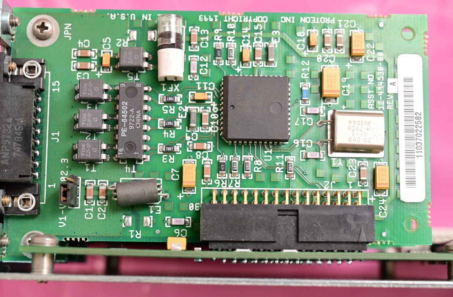Proteon ProNET CNX 500 Router Quad Ethernet Card P4517-02 Vintage 1993 12494-510