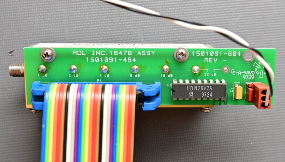Weinschel Model 6050 Programmable Step Attenuator 0-63dB 12VDC SMA w/ Driver