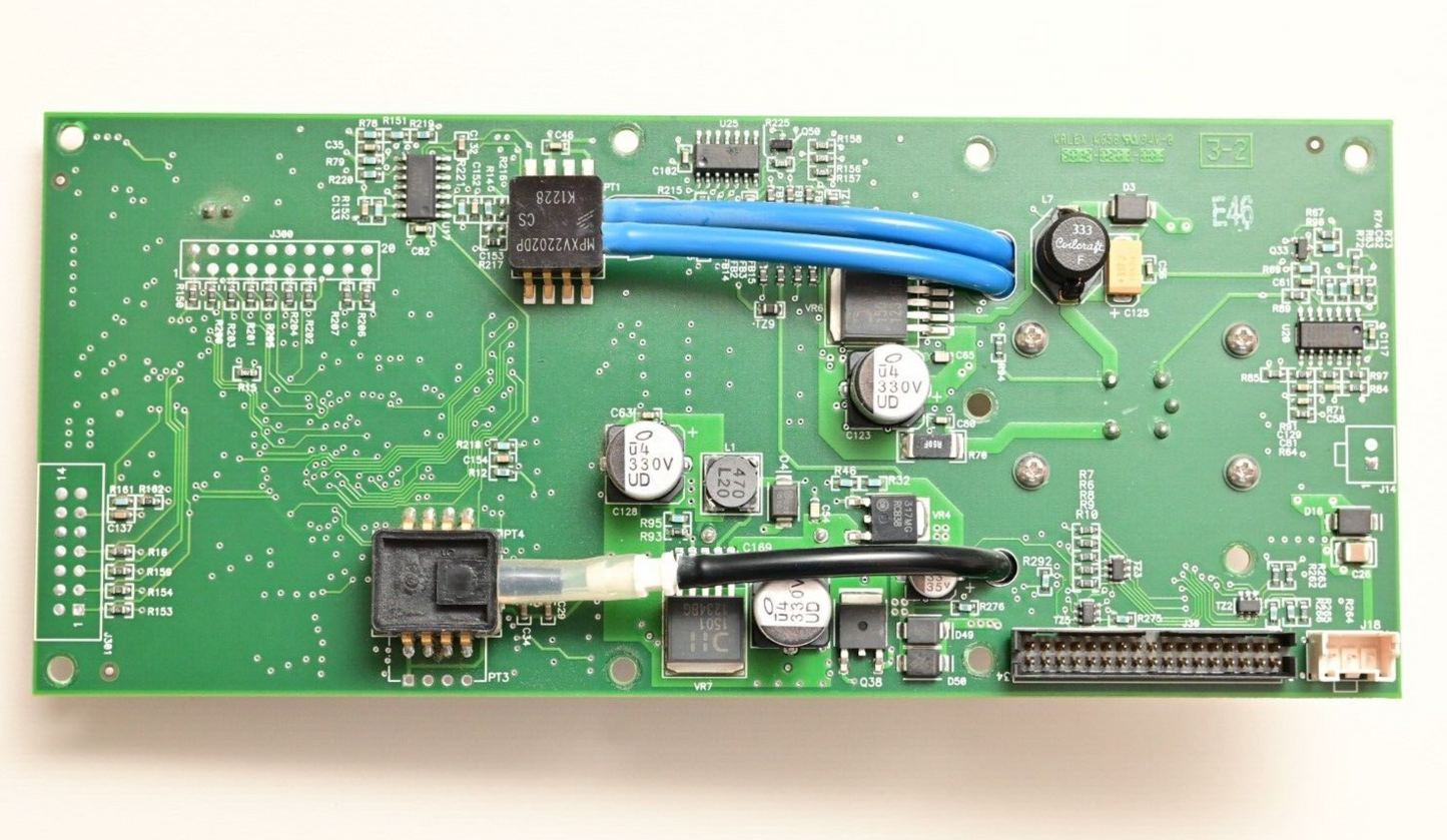 Evergo CR PC Board with Pressure Transducers Etc MPXV2202DP 1078543R0/1057780