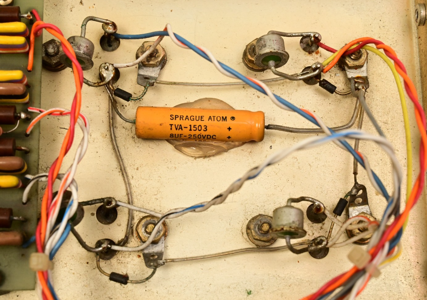 CEA Berkleonics Inverter Internal Parts Vintage Transistors Capacitors Sprague