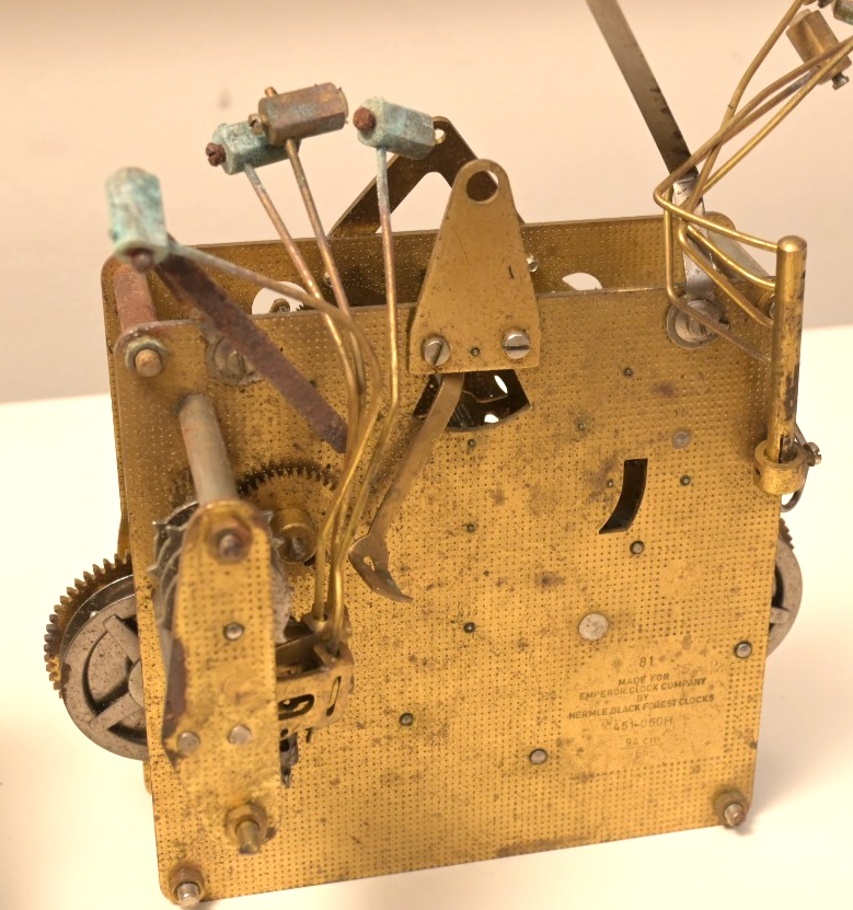 Lot of 4 Hermle Antique Brass Clock Movements 82 K 87 Black Forest 81 Emperor