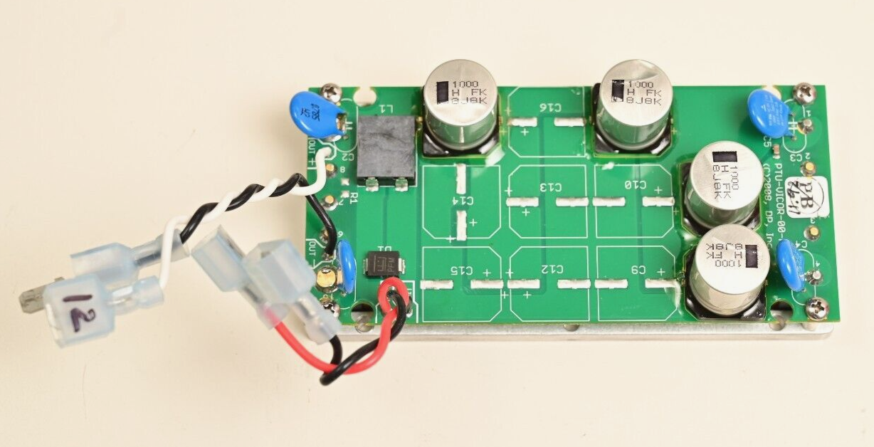 VICOR V28A12T200BG3 Isolated DC/DC Converter 9-36V to 12V 200W w/ Capacitor PCB
