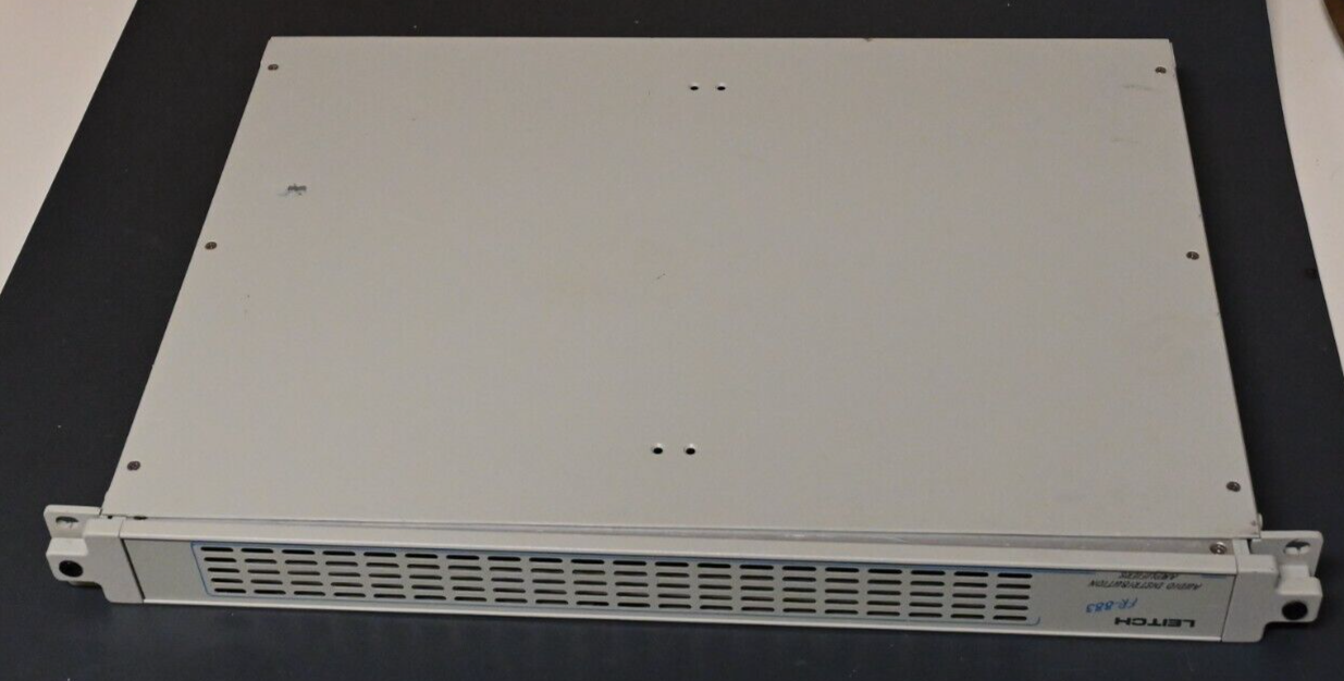 LEITCH FR-883 Audio Distribution Amplifier 884PS w/ 2X AMD-880 LO Z Cards