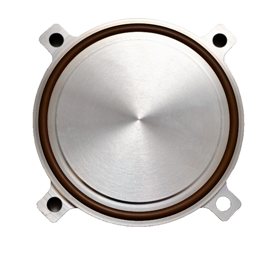 Finnigan TSQ7000 Mass Spectrometer Port Cover 4"/100mm Thermo TSQ w/ Viton Seal