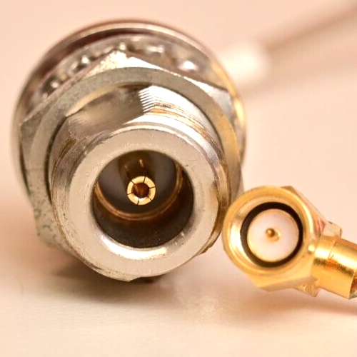 Short Flexible SMA-male & N-female Coaxial Cables Internal Gold Plated