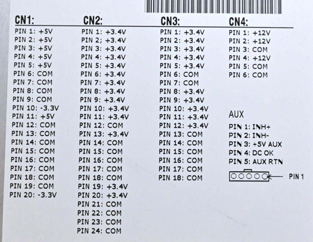 Agilent Celestica 7000 Series Modular Power Supply 3.4V 5V 12V 700W 0950-4388