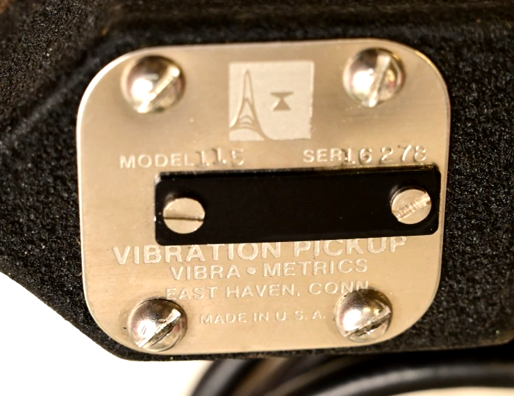 Vibra-Metrics Model 115 Vibration Pickup Seismic Sensor Acelerometer ITT Conn.