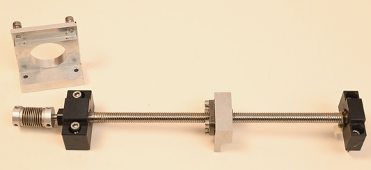THK SX Ball Screw Assembly 10mm x 2mm Pitch ~10.5"/~8.5" Motion w/ Motor Bracket