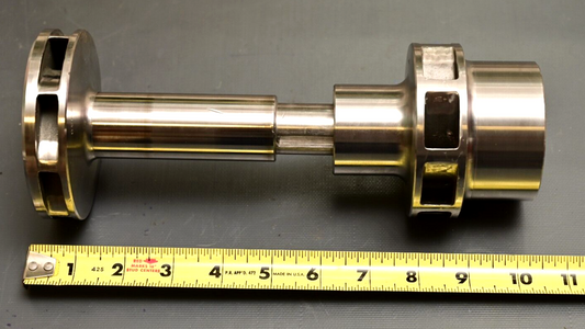 2-Piece Impeller Assembly 3 1/2" & 4" on Keyed Shaft Sanitary Stainless 316L?