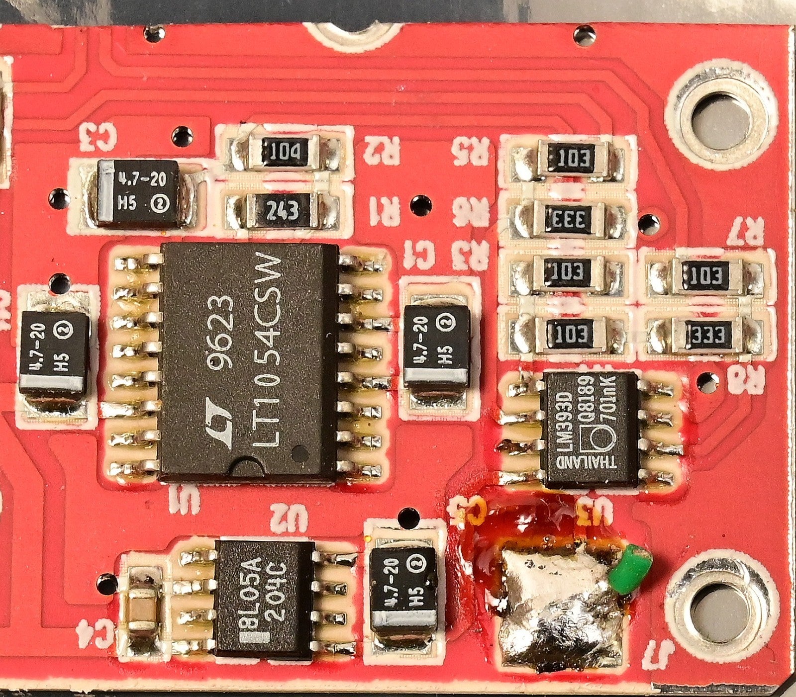 QTY 6 Linear LT1054CSW IC Used w/ 8L05A LM393D & Passives LT (Analog Devices)