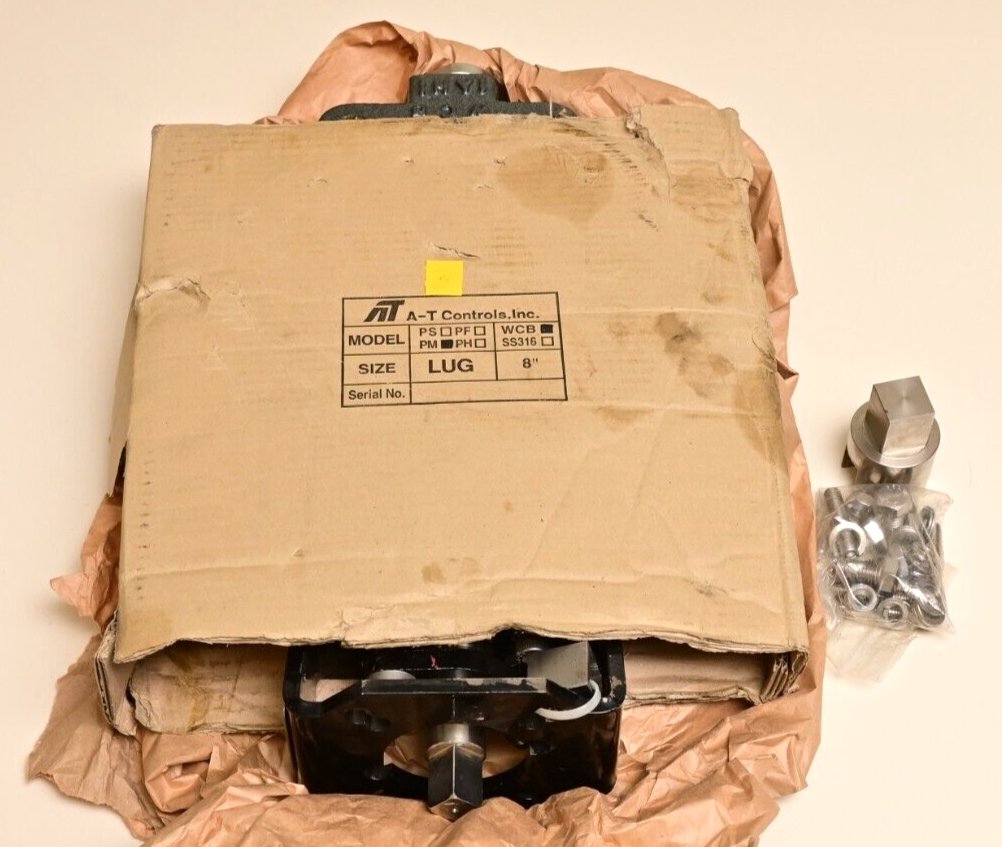 A-T Controls 8" 150lb Powerseal High Performance Butterfly Valve 316L LUG 660°F
