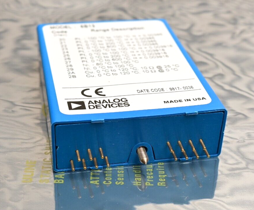 Analog Devices 6B13 Isolated RTD Input Module Platinum, Nickel and Copper alphas