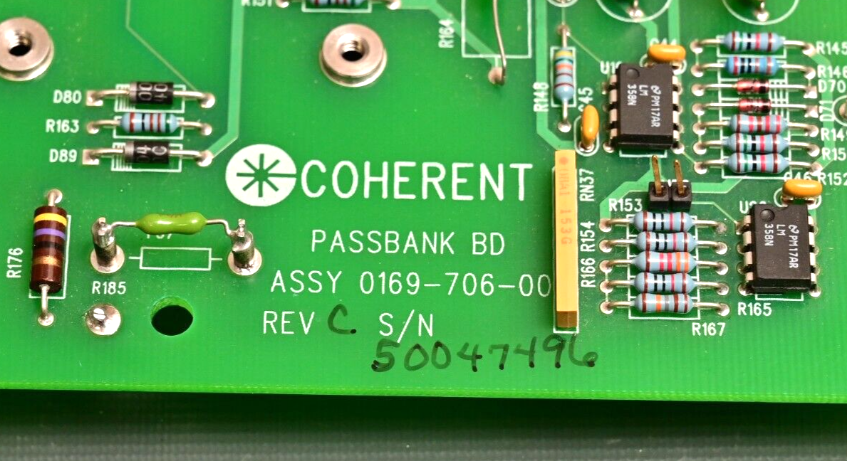 Coherent Innova Laser Passbank PCB 0169-706-00 w/ 39x TO-204-2 Socket