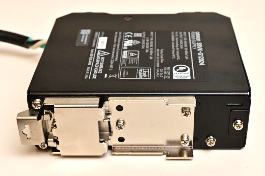 Omron 24V DC 120W Power Supply  DIN Rail w/ Short Power Cord S8VK-G12024
