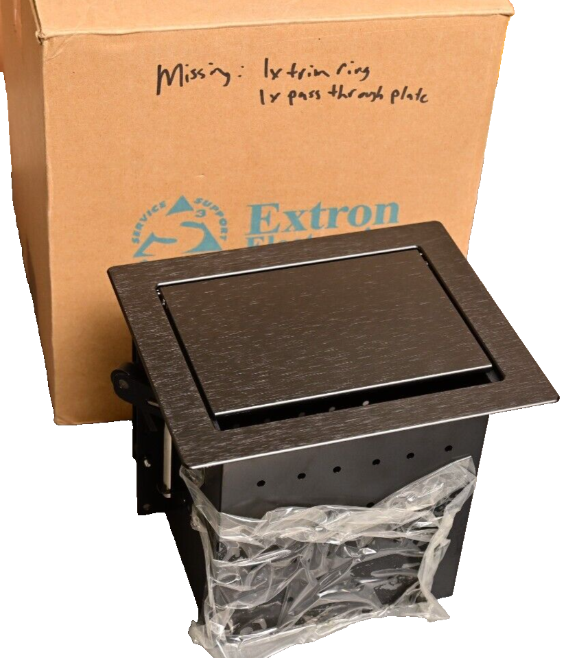 Extron Cable Cubby 700 BLK No AC 70-1046-02 Brushed Aluminum Black