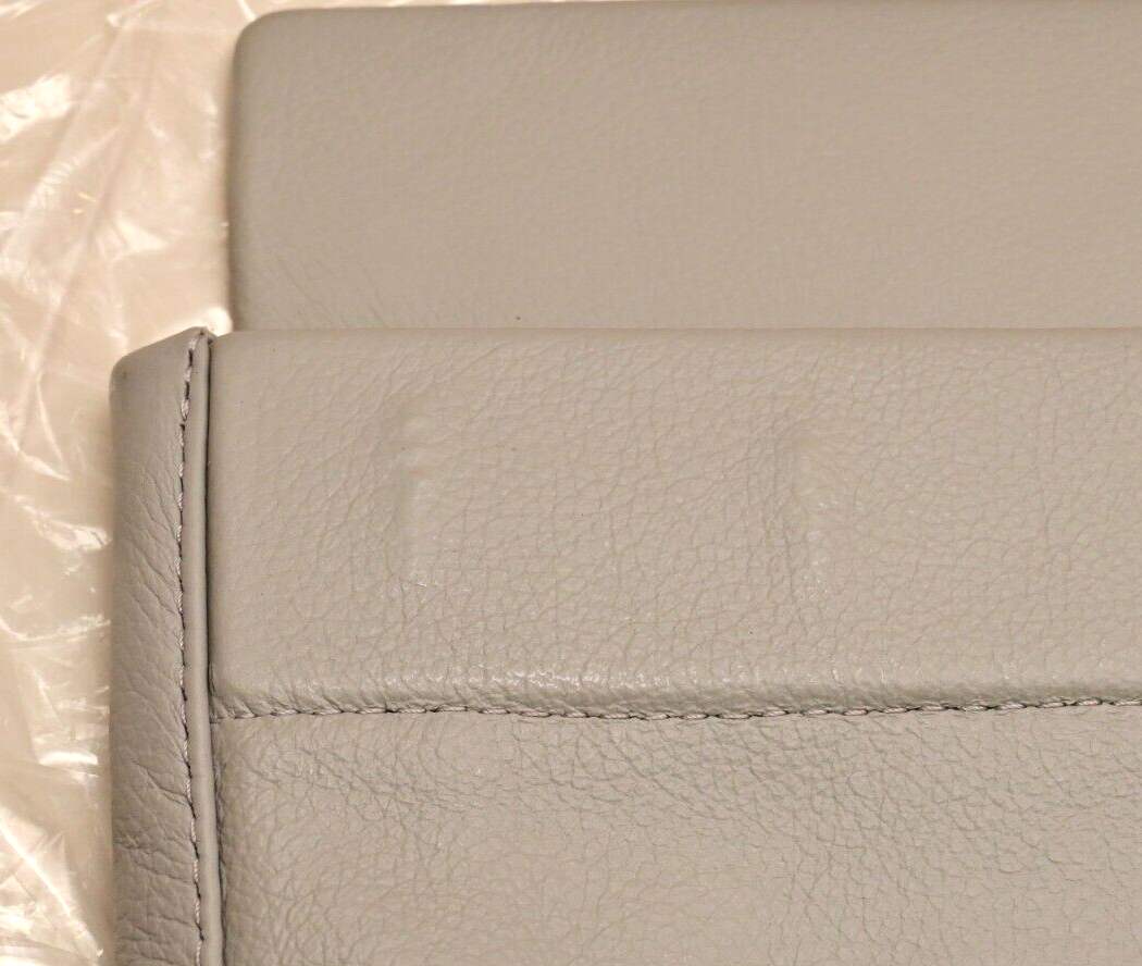 Private Jet 20"x13" Gray Leather Literature Pocket Assembly Gulfstream G550 NIB