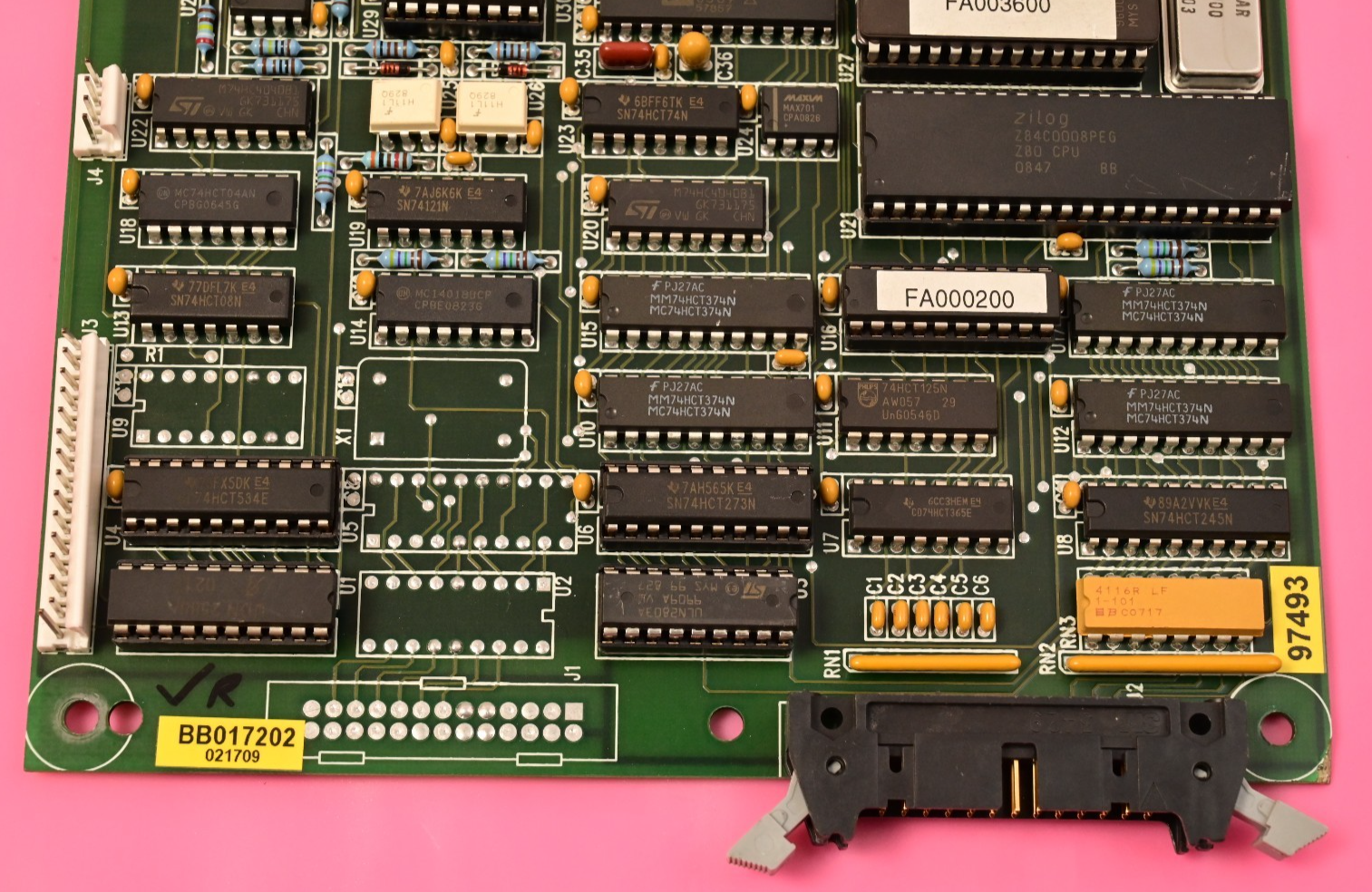 Watthour WECO 2350R PB000503 Zilog Z80 CPU PC Board BB017202 Analog Devices ICs