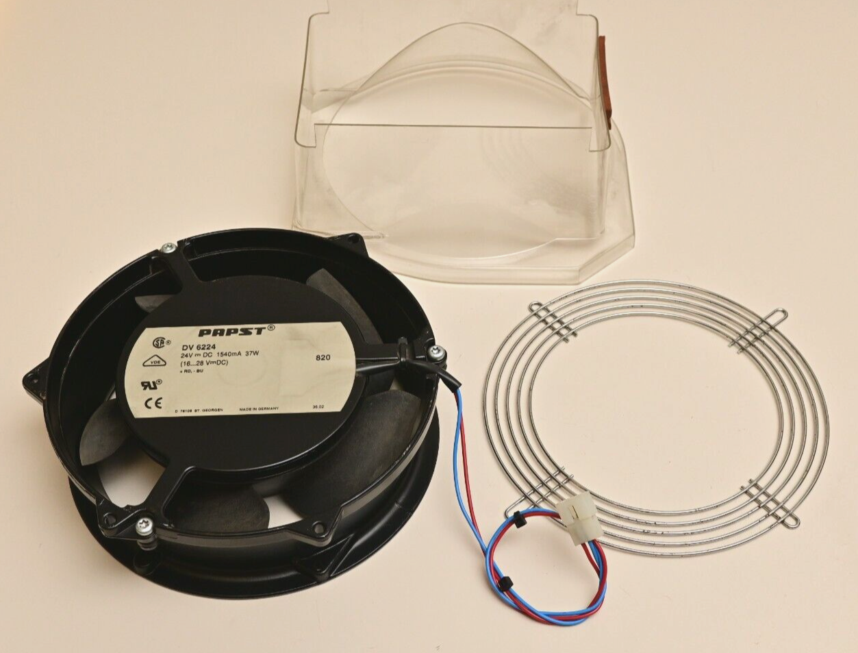 Agilent 6692A Power Supply Fan w/ Grille & Shroud HP/Keysight Papst DV 6224 24V