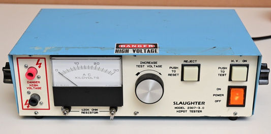 Slaughter Model 2307-3.0 3kV Hi-Pot Tester Hipot Appliance Test