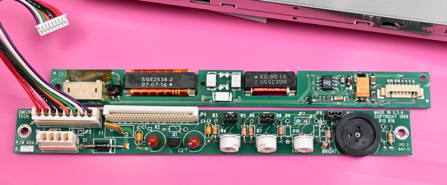 LG LC064N1 6.4" LCD Screen w/ Inverter & Omicron Interface PCB Acrylic Protector