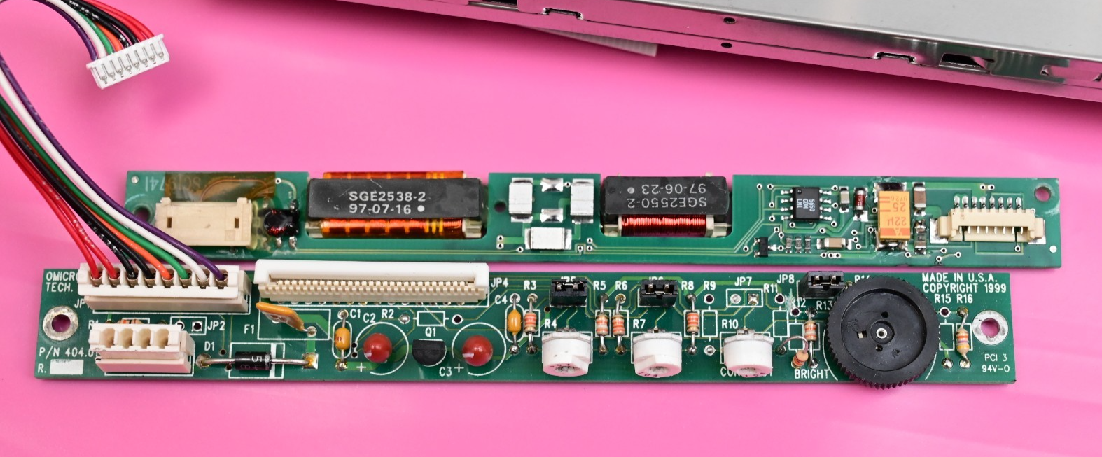 LG LC064N1 6.4" LCD Screen w/ Inverter & Omicron Interface PCB Acrylic Protector
