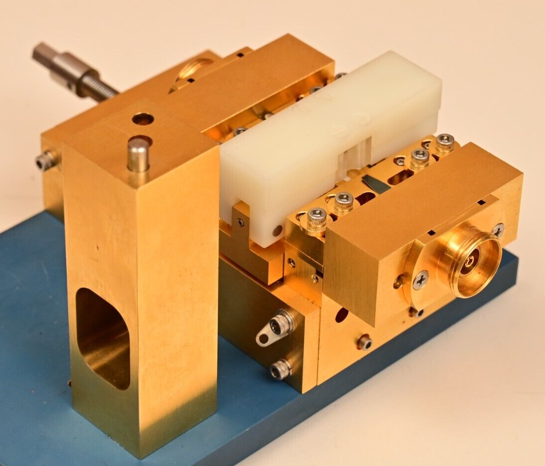 Inter-Continental Microwave RF Test Fixture A0135946A w/ Midsections Gold Plated