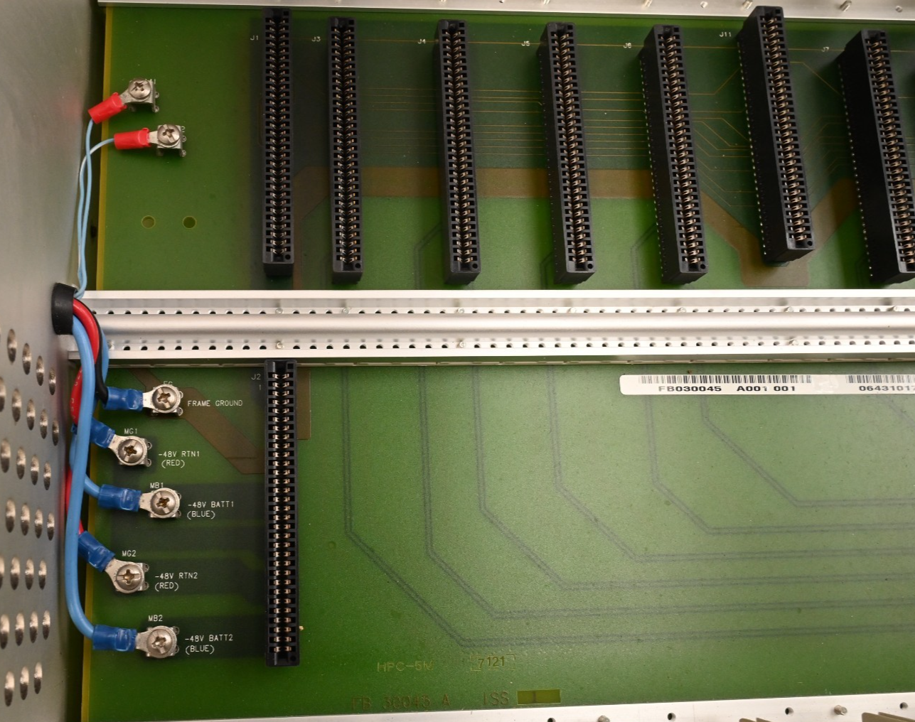 6U Schroff Style Card Slot Chassis 262mm Card Height  Backplane AG Comm. Systems