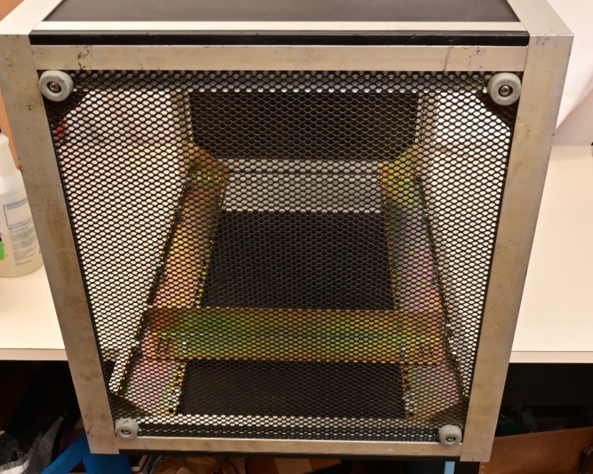 IMS Enclosures 14U Rack Mount Cabinet ~18" Deep Aluminum/Black Fold Out Handles