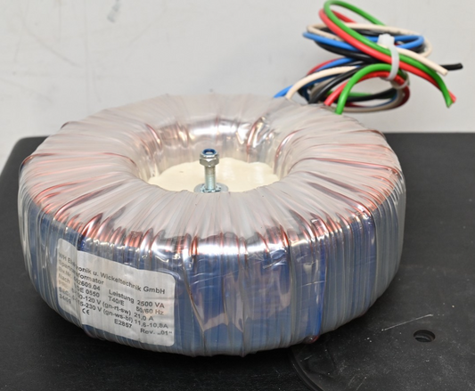 Toroidal Transformer for Hettich Rotanta 46 RSC Centrifuge 120V to 230V 2500VA