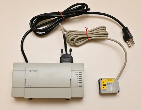 Keyence BL-501H Digital Laser Barcode Scanner/Reader BL-U1 Interface RS232