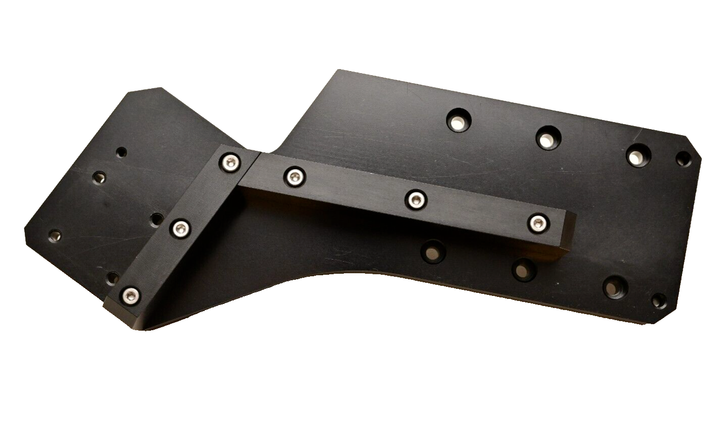 Heavy Duty Machine Vision Camera Stage Mount/Bracket Anodized Aluminum 65° Angle