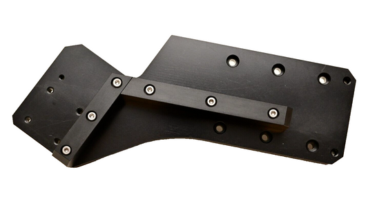 Heavy Duty Machine Vision Camera Stage Mount/Bracket Anodized Aluminum 65° Angle