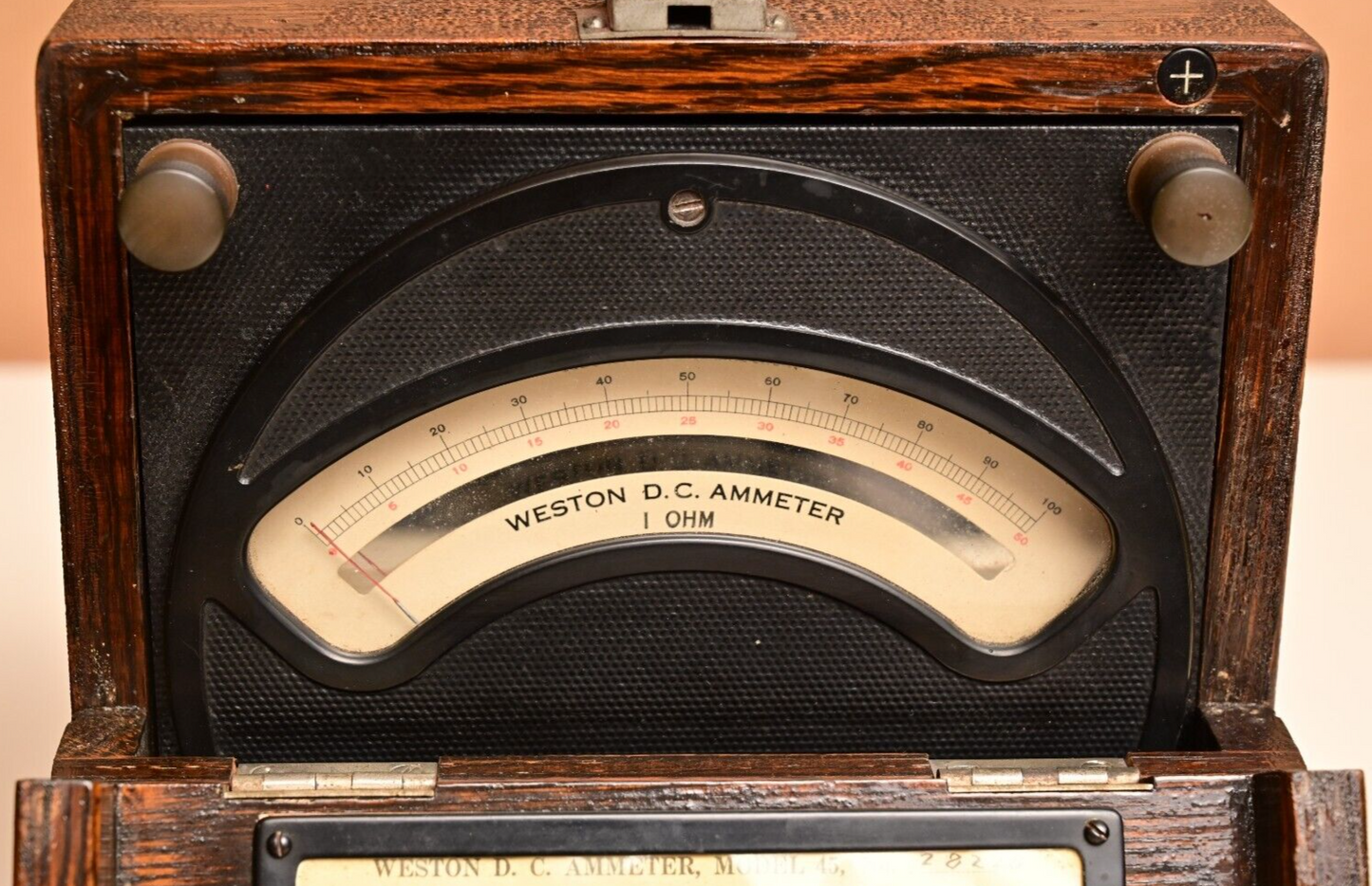 Antique Weston Model 45 Ammeter & Voltmeter 1923 1943 Muhlenberg College