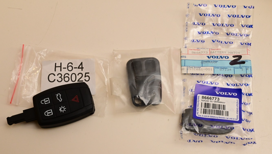 Volvo Keyless Remote Parts Lot H-6-4 C36025 8666773 S60 Back Hatch