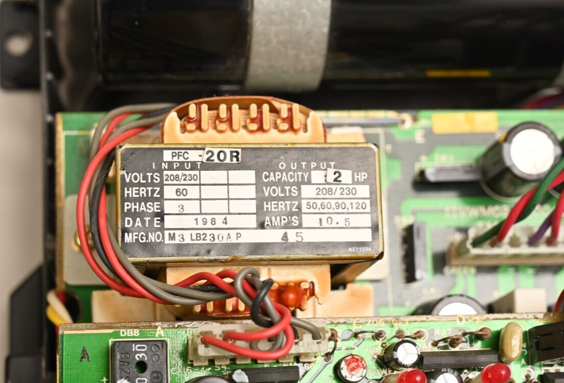 Polyspede PFC-20R 2HP Motor Drive Controller 3-Phase 208/230VAC 1984 Japan