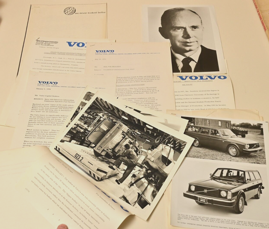 1970s Volvo Dealer Communications Press Releases Glossy Photos 164 244 Factory