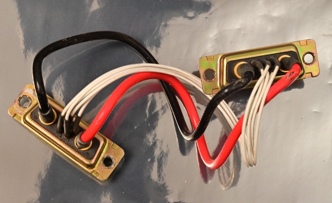 Amphenol Positronic Short Cable PAM7W2S High Power 7-Conductor D-Sub Gold Plated