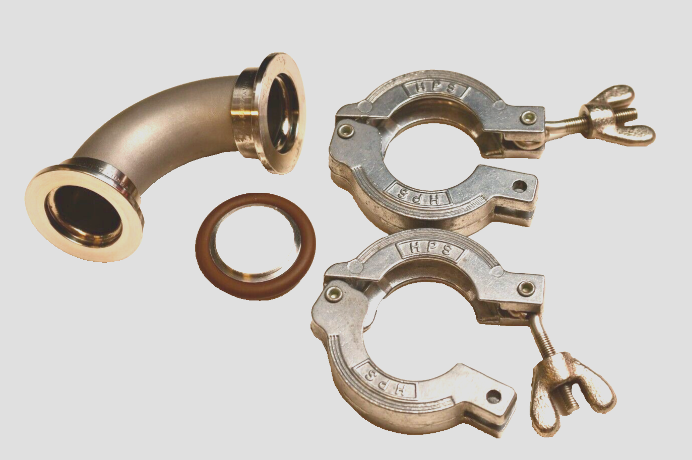 MDC Hayward High Vacuum 90deg Elbow 40mm OD Flange (KN40/NW40) with Alloy Clamps