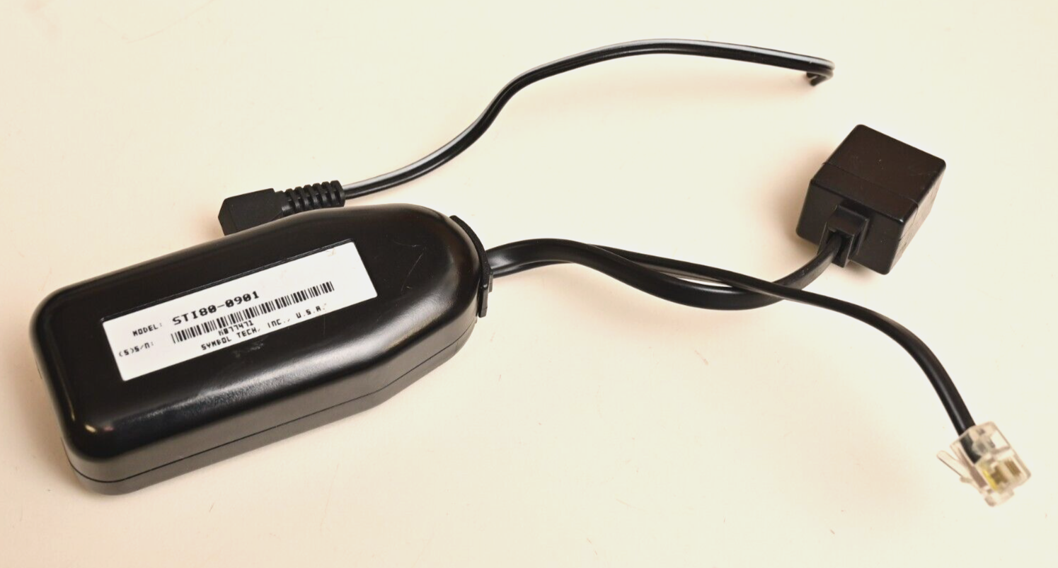 Symbol STI80-0901 Barcode Scanner Wedge w/ Power Pigtail RJ11/RJ45