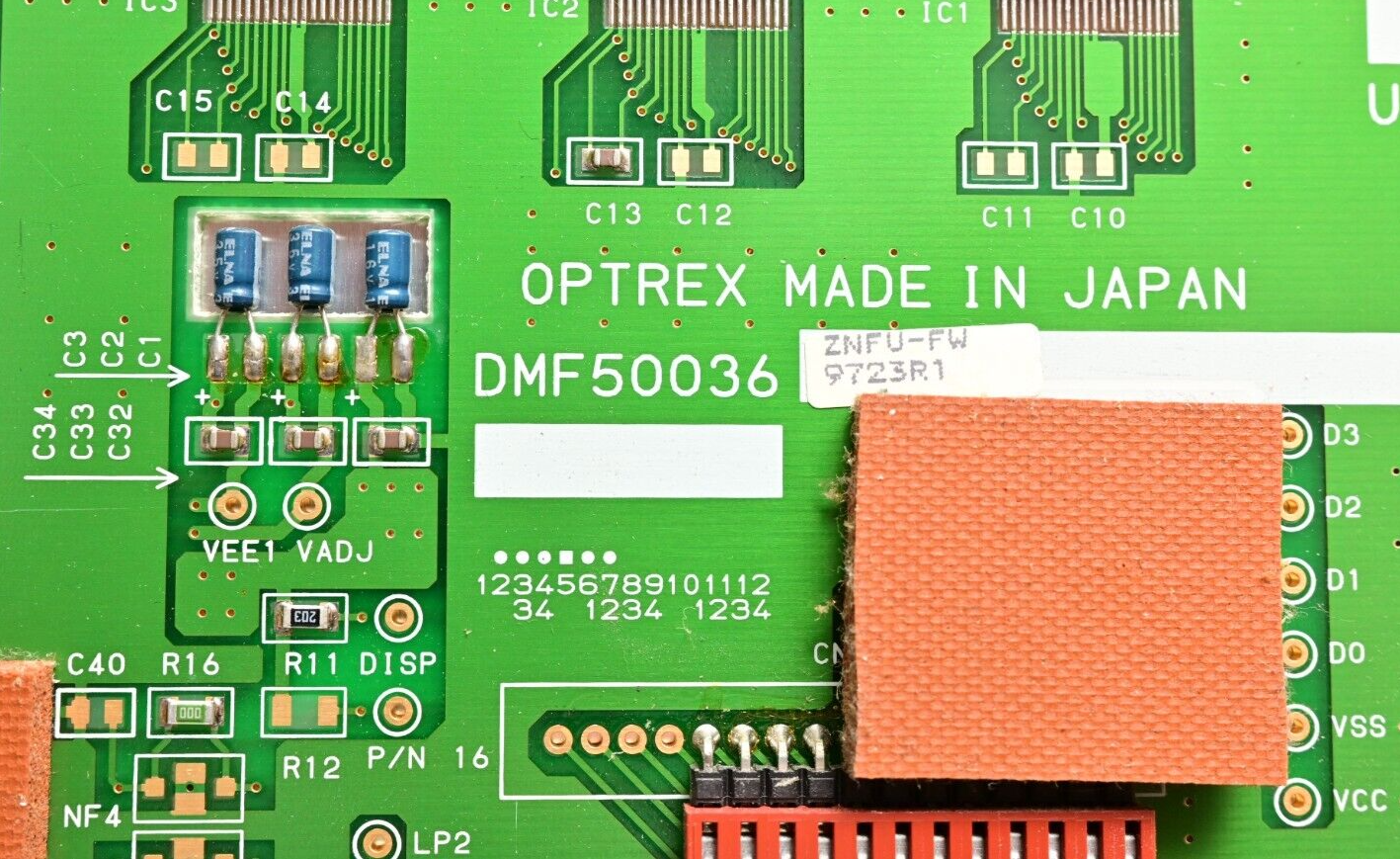 Optrex DMF50036 ZNFU-FW 9.6" Monochrome LCD with ERG E1431 Inverter *TESTED*