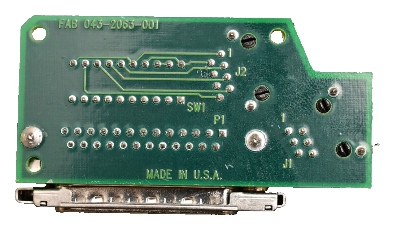 Octel DB25/MOD Jack Breakout Adapter PCB w/ DIP Switches RJ12/RJ45 044-2063-000