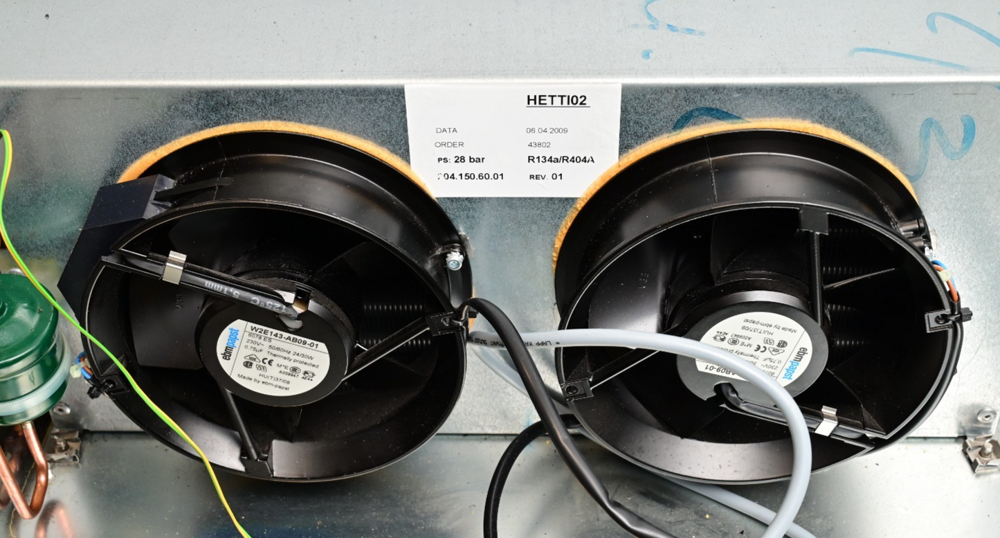 3/4HP Condensing Unit/Skid from Hettich Rotanta 46 RSC Danfoss SC15CLX LBP R404A