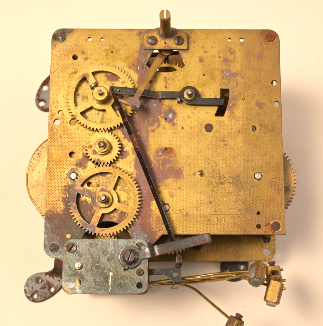 W. Haid 74 Clock Movement Germany Antique Brass Parts/Repair 2.5lbs