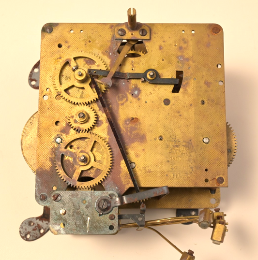 W. Haid 74 Clock Movement Germany Antique Brass Parts/Repair 2.5lbs