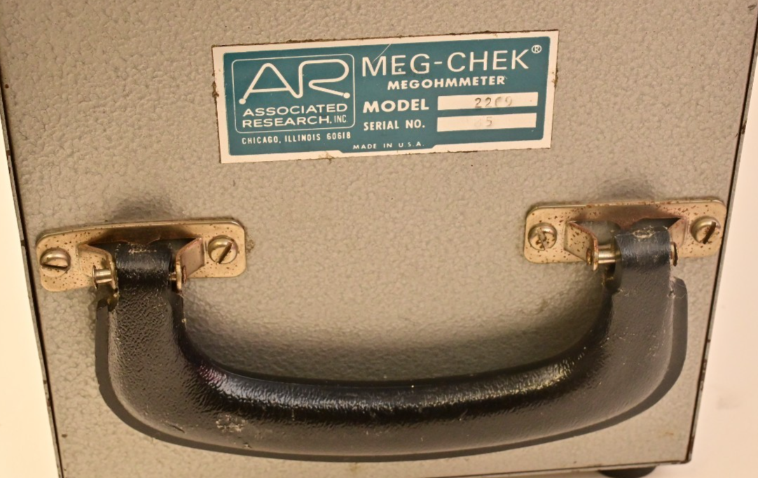 Associated Research AR 2269 Meg-Chek Megohmmeter Conductive Floor/Shoe Tester