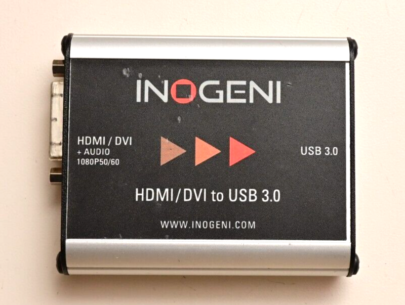 INOGENI DVIUSB HDMI/DVI to USB 3.0 Adapter 1080P50/60 w/ Audio