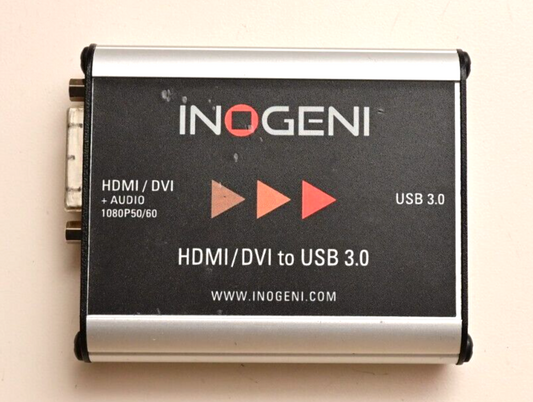 INOGENI DVIUSB HDMI/DVI to USB 3.0 Adapter 1080P50/60 w/ Audio