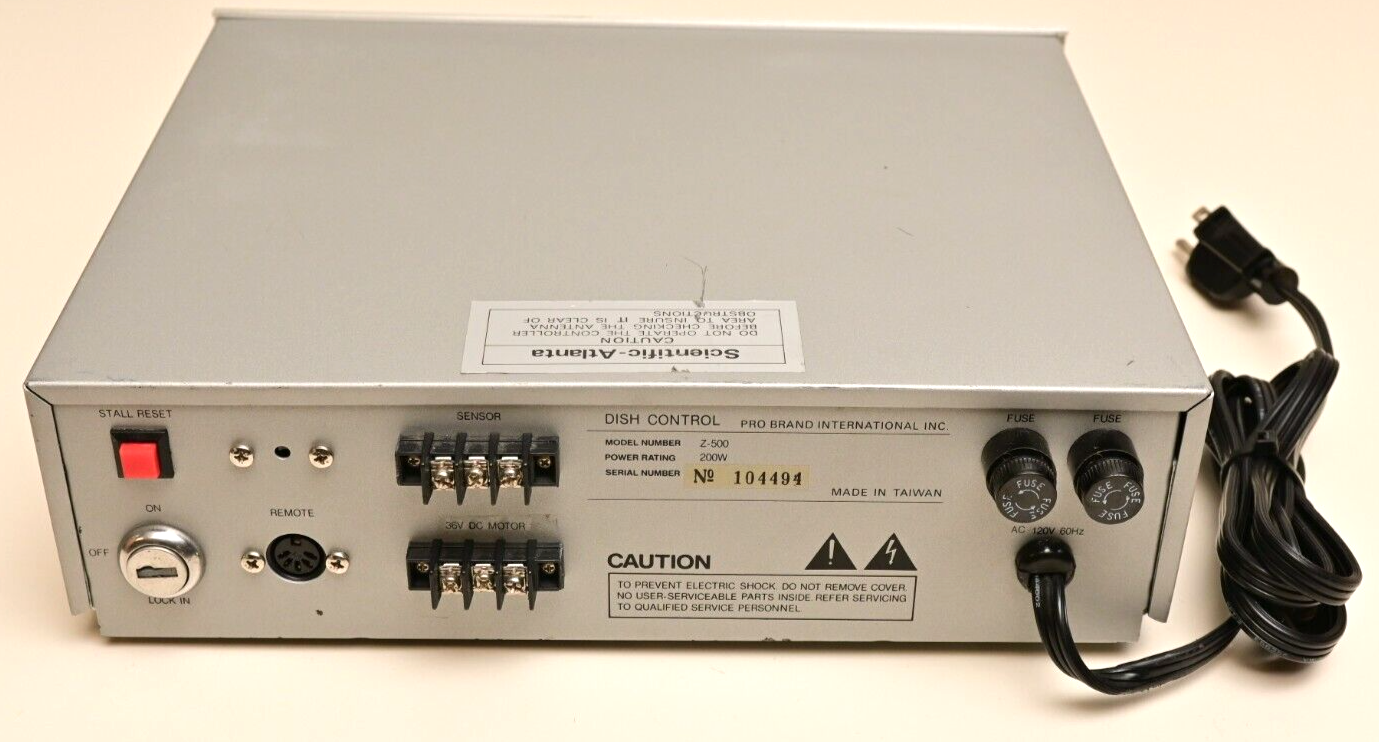 Astro Pro Dish Control Z-500 Positioner Scientific-Atlanta 200W 36V Motor Taiwan