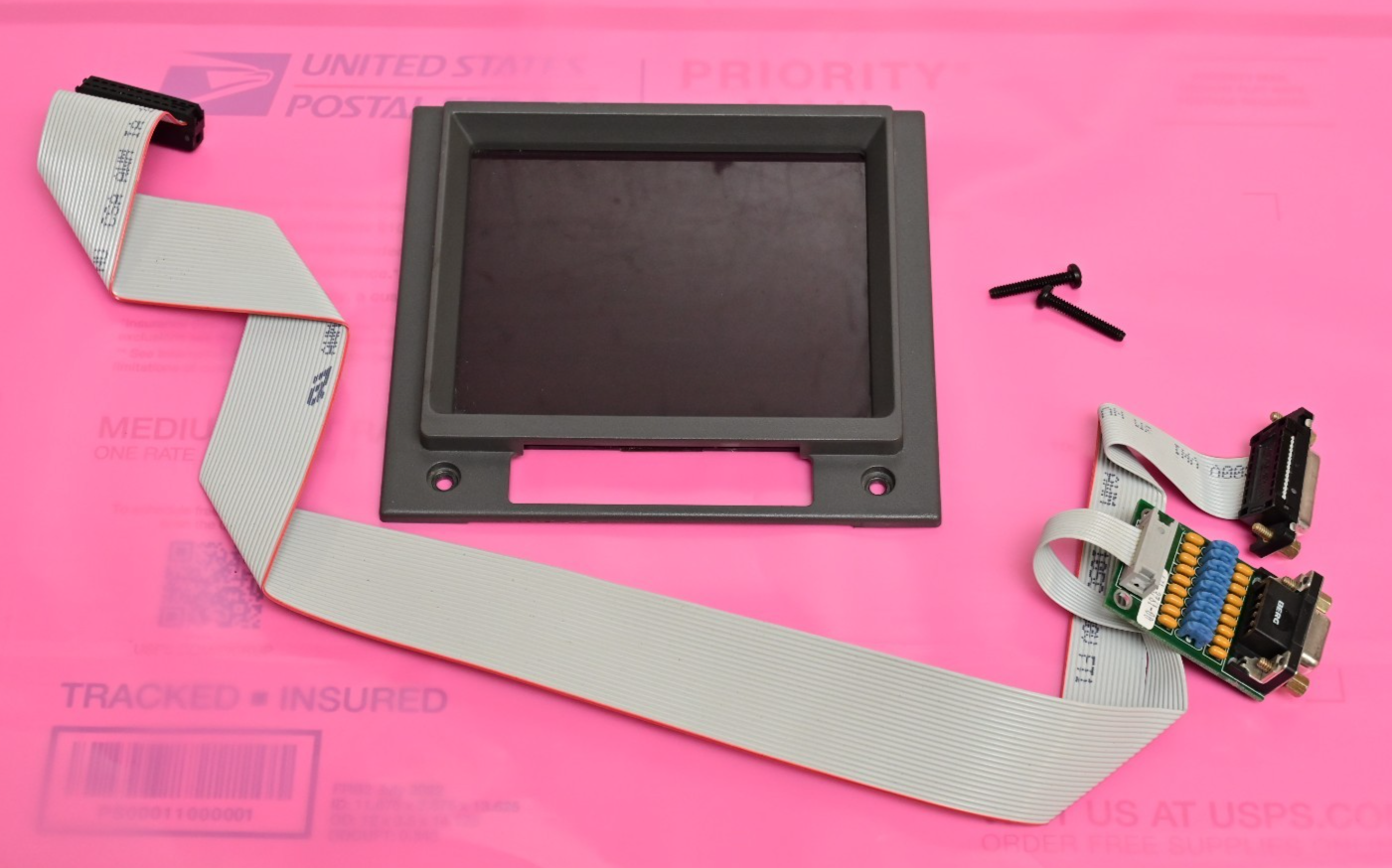 Tektronix 1720 Vectorscope Front Screen Cover & DB9/DB15 Connectors